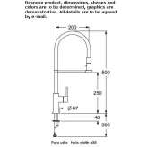 Single-lever kitchen faucet with pull-out spout Fletcher