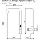 Kitchen faucet for running, natural, cold and carbonated water Betelu