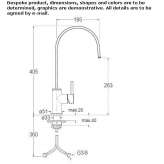 Countertop kitchen faucet with one handle Patu