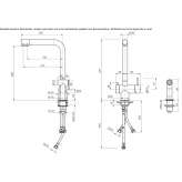 Bateria kuchenna Triflow z kranem do oczyszczania wody Kvasiny