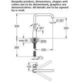 Countertop kitchen faucet with a swivel spout Eidsvag