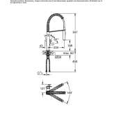 1-hole countertop kitchen faucet with spray Cakirlar