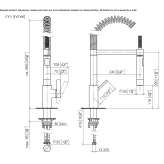 Professional kitchen faucet with one handle Nodeland