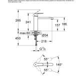 1-hole countertop kitchen faucet with a swivel spout Lattes