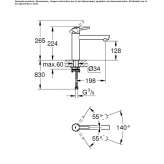 Countertop kitchen faucet with a swivel spout Budingen