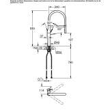 Single-lever kitchen faucet with spray Eidsvag