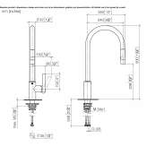 Single-lever kitchen faucet Nodeland