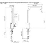 Single-lever kitchen faucet Tollose