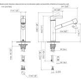 Single-lever kitchen faucet with pull-out spout Soeke