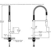 Countertop kitchen faucet with a single handle and swivel spout Kintbury