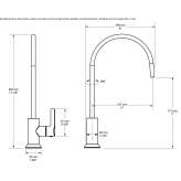 Single-hole tap for water filtration system Savalia