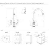 1-hole countertop kitchen faucet Calca