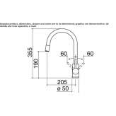 Stainless steel kitchen faucet with pull-out spout Ermlitz