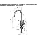 Single-lever kitchen faucet with swivel spout Kavacik