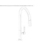 Single-lever countertop kitchen faucet with a swivel spout Savalia