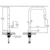 Countertop kitchen faucet with pull-out spout Burkau