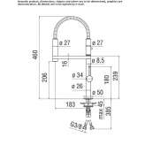 Professional kitchen faucet with pull-out spout Ulmu