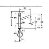 Stainless steel kitchen faucet with pull-out spout Arvin