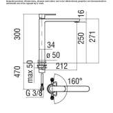 Kitchen faucet with swivel spout Rissen