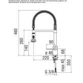 Kitchen faucet with pull-out spout Nexpan