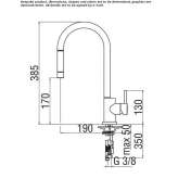 Kitchen faucet with pull-out spout Petrovsk