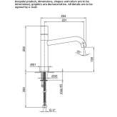 Countertop kitchen faucet with a swivel spout Hartland