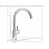 Countertop kitchen faucet with a swivel spout Wiltz