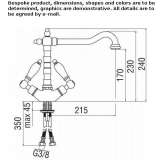 Countertop kitchen faucet with a swivel spout Velez