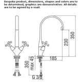 Countertop kitchen faucet with a swivel spout Borascu