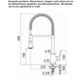 Professional kitchen faucet with pull-out spout Skole