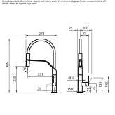 Kitchen faucet with pull-out spout Kirovo