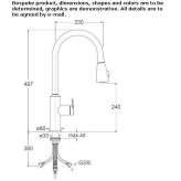 Countertop kitchen faucet with pull-out spout Patu