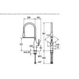 Kitchen faucet with spray Elexalde