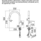 Countertop kitchen faucet with pull-out spout Escada