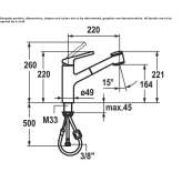 Kitchen faucet with pull-out spout Volkhov