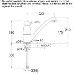 1-hole countertop kitchen faucet Chicacao