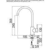 Kitchen faucet with swivel spout Petrovsk