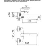 Wall-mounted kitchen faucet with aerator Noank