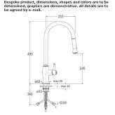 Countertop kitchen faucet with pull-out spout Chicacao