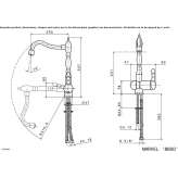 Countertop kitchen faucet with a swivel spout Gernrode