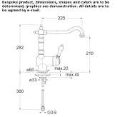 Countertop kitchen faucet with one handle Chicacao