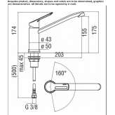 1-hole kitchen faucet Iugani