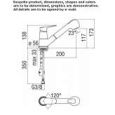 Countertop kitchen faucet with pull-out spout Skole