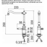 1-hole kitchen faucet with swivel spout Arzens