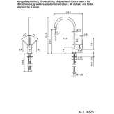 1-hole countertop kitchen faucet with a swivel spout Botley