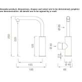 Deck mounted shut-off valve for purified water Anaya