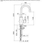 1-hole kitchen faucet with swivel spout Gernrode