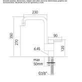 Countertop kitchen faucet with a swivel spout Zenzeli