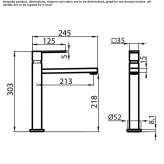 Countertop kitchen faucet with a swivel spout Bulleen