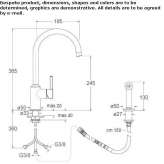 2-hole kitchen faucet with pull-out spout Patu